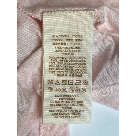 Free People Women's Oversized Pink Mix It Up Puff Mini Tunic Dress Size Small - Picture 8 of 10